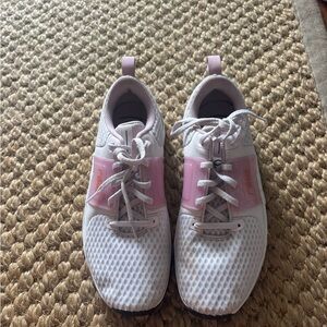 Nike White and Pink Sneakers